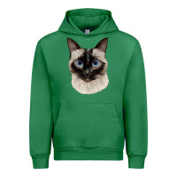 Emerald siamese face Urban Hoodie - LillyAllenDesigns