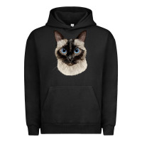 Pigment Black siamese face Urban Hoodie - LillyAllenDesigns