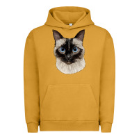 Pigment Peanut Butter siamese face Urban Hoodie - LillyAllenDesigns