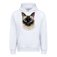 White siamese face Urban Hoodie - LillyAllenDesigns