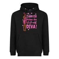 Black Cancer Picked The Wrong Diva with Black Woman Heavyweight Hoodie - texasbilliewilder