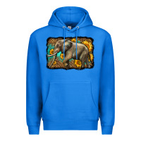 True Royal western sunflowers elephant Premium Hoodie - LillyAllenDesigns
