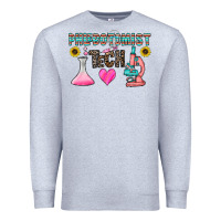 Heather Grey phlebotomist tech Premium Sweatshirt - CowhideDigitalArt