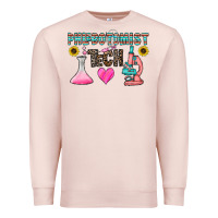 Pale Pink phlebotomist tech Premium Sweatshirt - CowhideDigitalArt