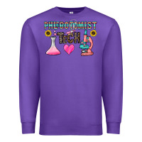 Purple phlebotomist tech Premium Sweatshirt - CowhideDigitalArt