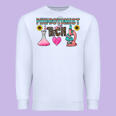 Phlebotomist Tech Premium Sweatshirt Designed By Cowhidedigitalart