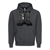 Smoke soldier boots Zipper Hoodie - RanaPortraitStore