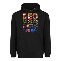 Black red white and pew pew pew Heavyweight Hoodie - Zillion Design Studio