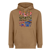 Toasted Coconut red white and pew pew pew Heavyweight Hoodie - Zillion Design Studio