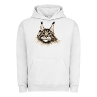 Pigment Lunar Rock Maine Coon Cat Face Urban Hoodie - LillyAllenDesigns