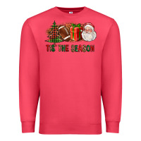Cardinal Tis The Season Christmas With Football And Santa Premium Sweatshirt - FaDigitalArtStudio
