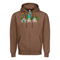 Chestnut cactus gnomes Zipper Hoodie - Zillion Design Studio