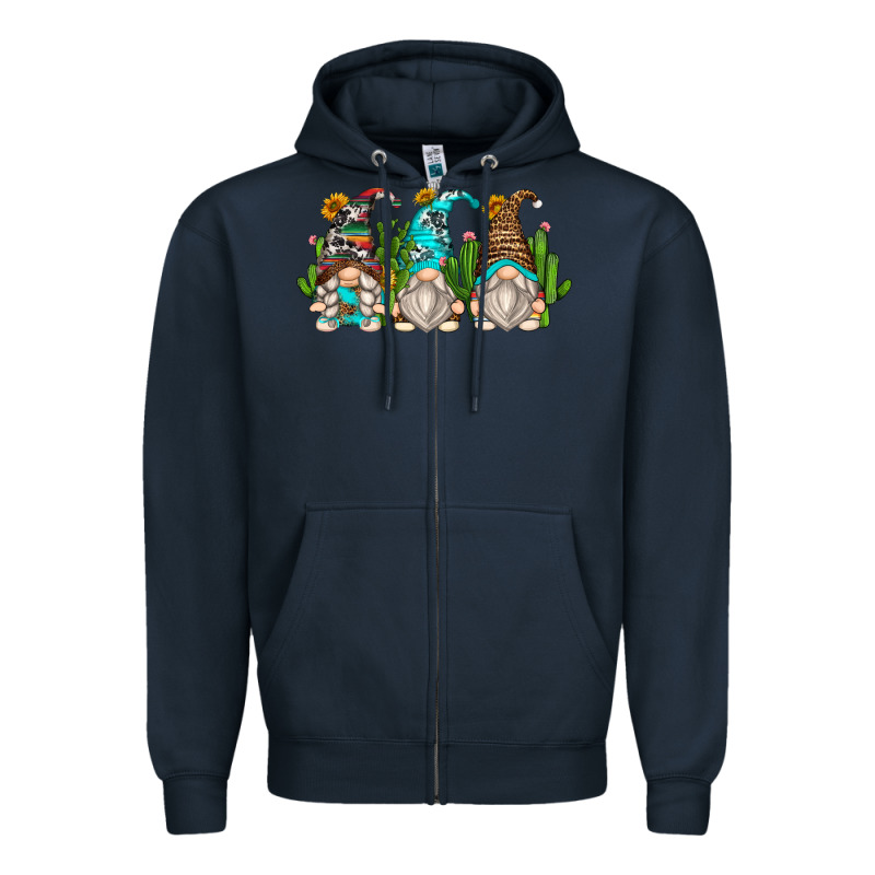 Cactus Gnomes Zipper Hoodie by Zillion Design Studio | Teevron