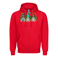 Red cactus gnomes Zipper Hoodie - Zillion Design Studio
