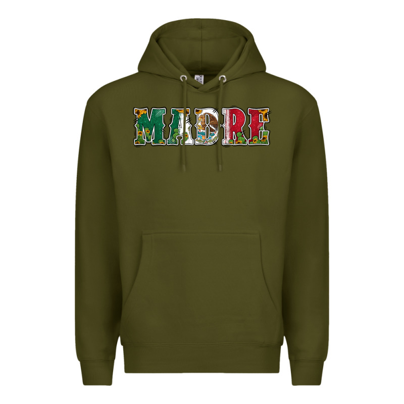 Mexican Flag Madre Premium Hoodie by Jasminsmagicworld | Teevron
