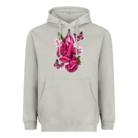 Cancer Boxing Gloves With Ribbon Heavyweight Hoodie | Teevron