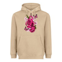 Mushroom Cancer Boxing Gloves with Ribbon Heavyweight Hoodie - texasbilliewilder