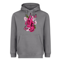 Storm Cancer Boxing Gloves with Ribbon Heavyweight Hoodie - texasbilliewilder