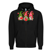 Black watermelon gnomes Zipper Hoodie - Zillion Design Studio