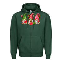Sports Green watermelon gnomes Zipper Hoodie - Zillion Design Studio