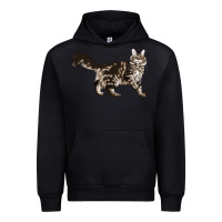Black Maine Coon Cat Urban Hoodie - LillyAllenDesigns