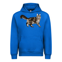 Cobalt Maine Coon Cat Urban Hoodie - LillyAllenDesigns