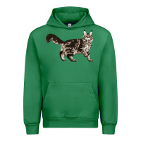 Emerald Maine Coon Cat Urban Hoodie - LillyAllenDesigns