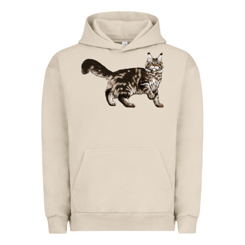 Maine Coon Cat Urban Hoodie by LillyAllenDesigns | Teevron
