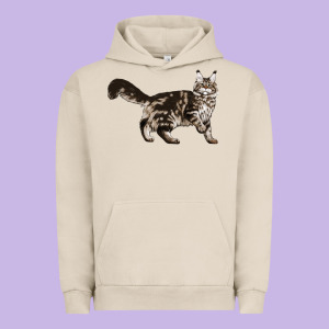 Maine Coon Cat Urban Hoodie Designed By Lillyallendesigns