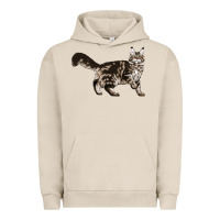 Pigment French Oak Maine Coon Cat Urban Hoodie - LillyAllenDesigns