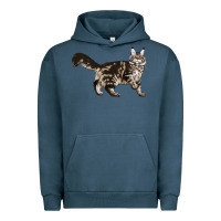 Pigment Midnight Navy Maine Coon Cat Urban Hoodie - LillyAllenDesigns