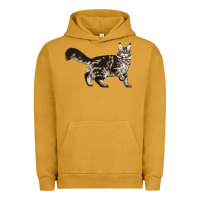 Pigment Peanut Butter Maine Coon Cat Urban Hoodie - LillyAllenDesigns