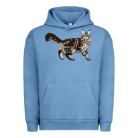 Pigment Pebble Blue Maine Coon Cat Urban Hoodie - LillyAllenDesigns