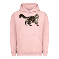 Pigment Salmon Maine Coon Cat Urban Hoodie - LillyAllenDesigns