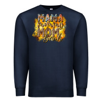 Navy mama mommy mom bruh Premium Sweatshirt - RacoonDesign
