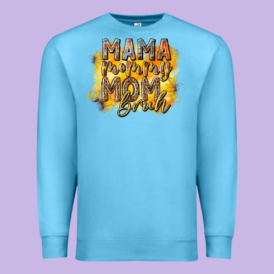 Mama Mommy Mom Bruh Premium Sweatshirt Designed By Racoondesign