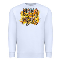 White mama mommy mom bruh Premium Sweatshirt - RacoonDesign