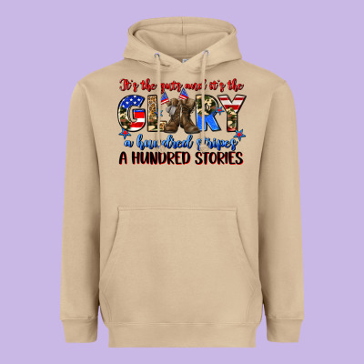 It's The Guts And It's The Glory A Hundred Stripes Heavyweight Hoodie Designed By Zillion Design Studio