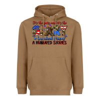 Toasted Coconut it's the guts and it's the glory a hundred stripes Heavyweight Hoodie - Zillion Design Studio