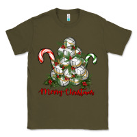 Army Green Merry Christmas Volleyball Classic Tee - RanaPortraitStore