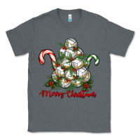 Charcoal Heather Merry Christmas Volleyball Classic Tee - RanaPortraitStore