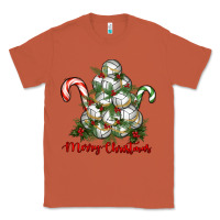 Copper Merry Christmas Volleyball Classic Tee - RanaPortraitStore