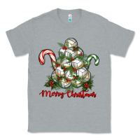 Heather Grey Merry Christmas Volleyball Classic Tee - RanaPortraitStore