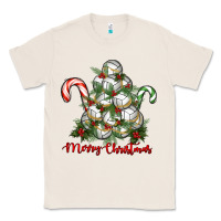 Natural Merry Christmas Volleyball Classic Tee - RanaPortraitStore