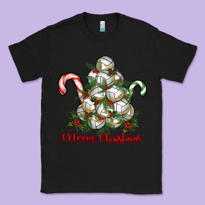 Merry Christmas Volleyball Classic Tee Designed By Ranaportraitstore