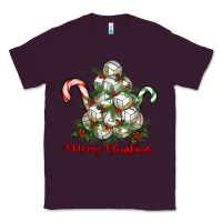 Plum Merry Christmas Volleyball Classic Tee - RanaPortraitStore