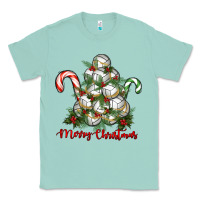 Seafoam Merry Christmas Volleyball Classic Tee - RanaPortraitStore