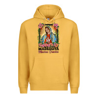 Mustard madrecita muchas gracias lady of Guadalupe Premium Hoodie - BarkalooDesign