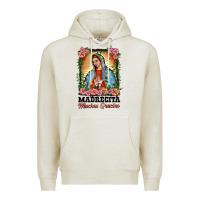 Oatmeal Heather madrecita muchas gracias lady of Guadalupe Premium Hoodie - BarkalooDesign