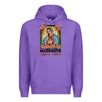 Purple madrecita muchas gracias lady of Guadalupe Premium Hoodie - BarkalooDesign